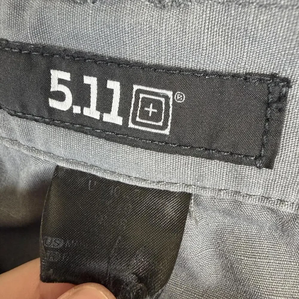 511 Tactical Cargo Pants Mens 40x30 Gray Taclite Pro Ripstop Elastic Waist